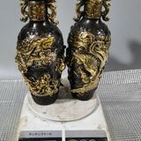  Cặp bình đồng Long Phượng cũ sưu tầm BKMECN-9370 