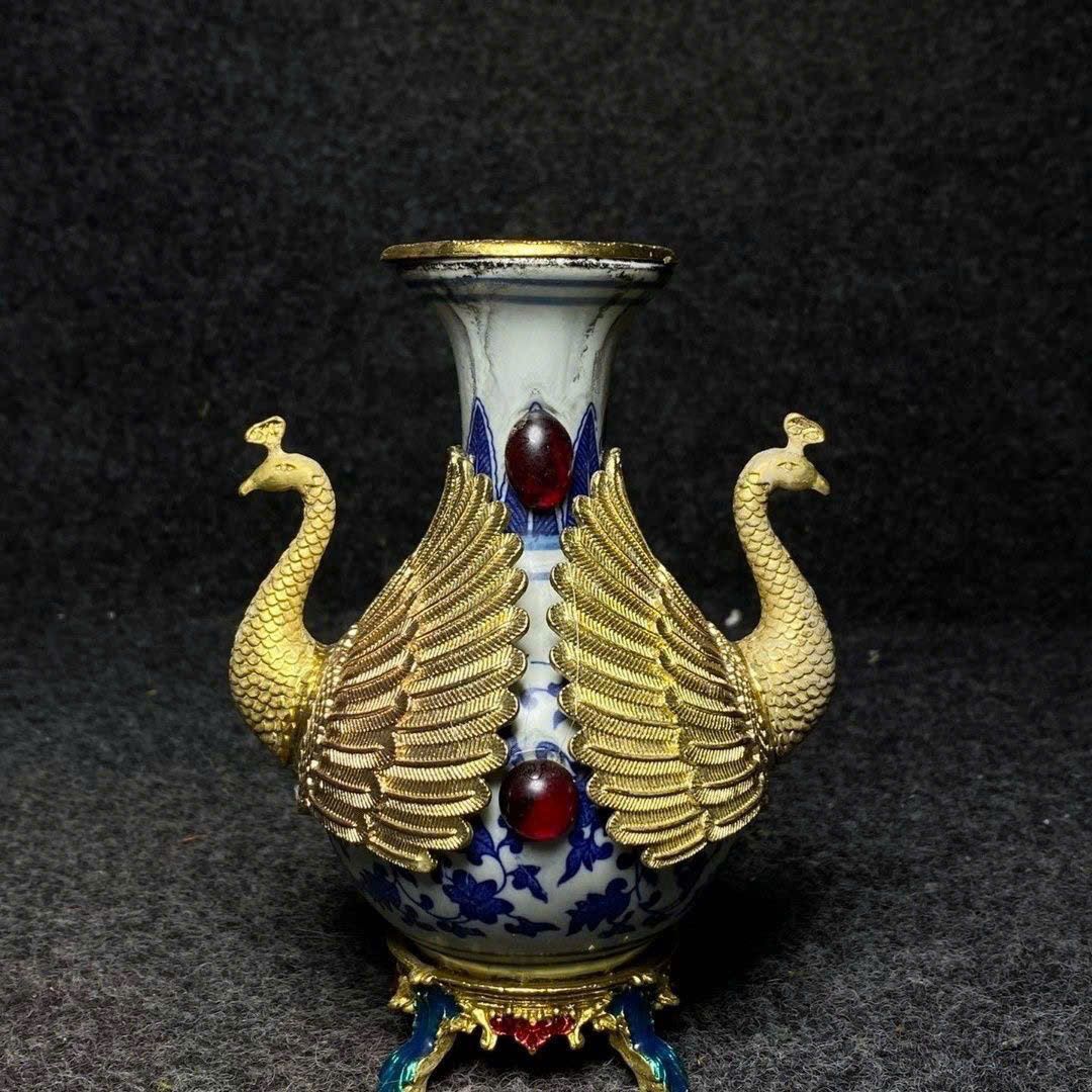  Bình Ngọc cũ sưu tầm dáng Phượng BKMECN-9371 