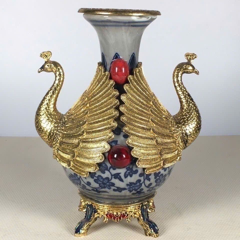  Bình Ngọc cũ sưu tầm dáng Phượng BKMECN-9371 