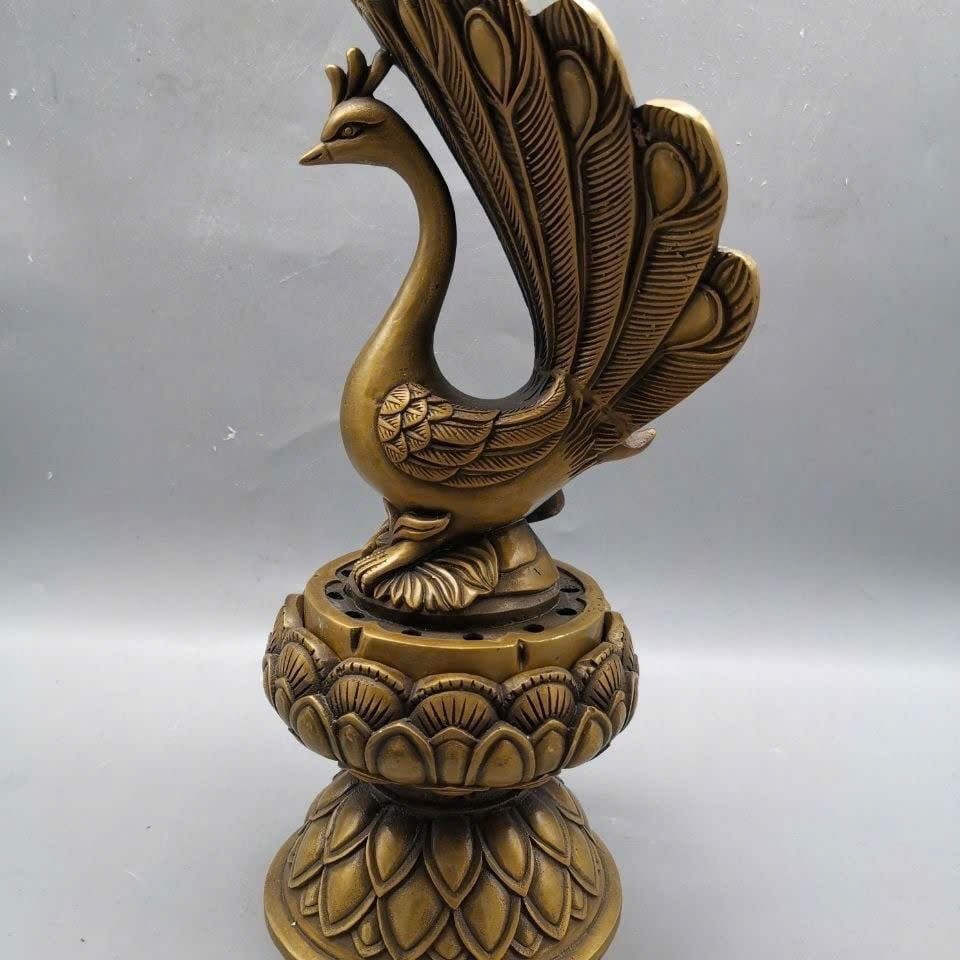  Lư Hương Đồng Cũ Khổng Tước BKMECN-9374 