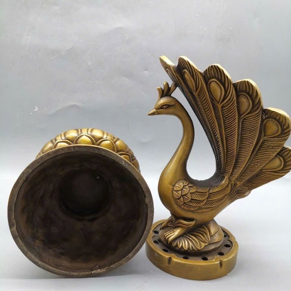  Lư Hương Đồng Cũ Khổng Tước BKMECN-9374 