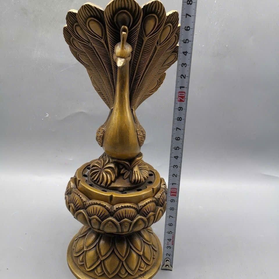  Lư Hương Đồng Cũ Khổng Tước BKMECN-9374 