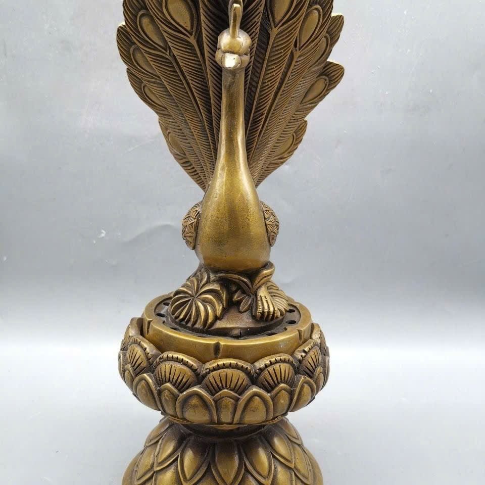  Lư Hương Đồng Cũ Khổng Tước BKMECN-9374 