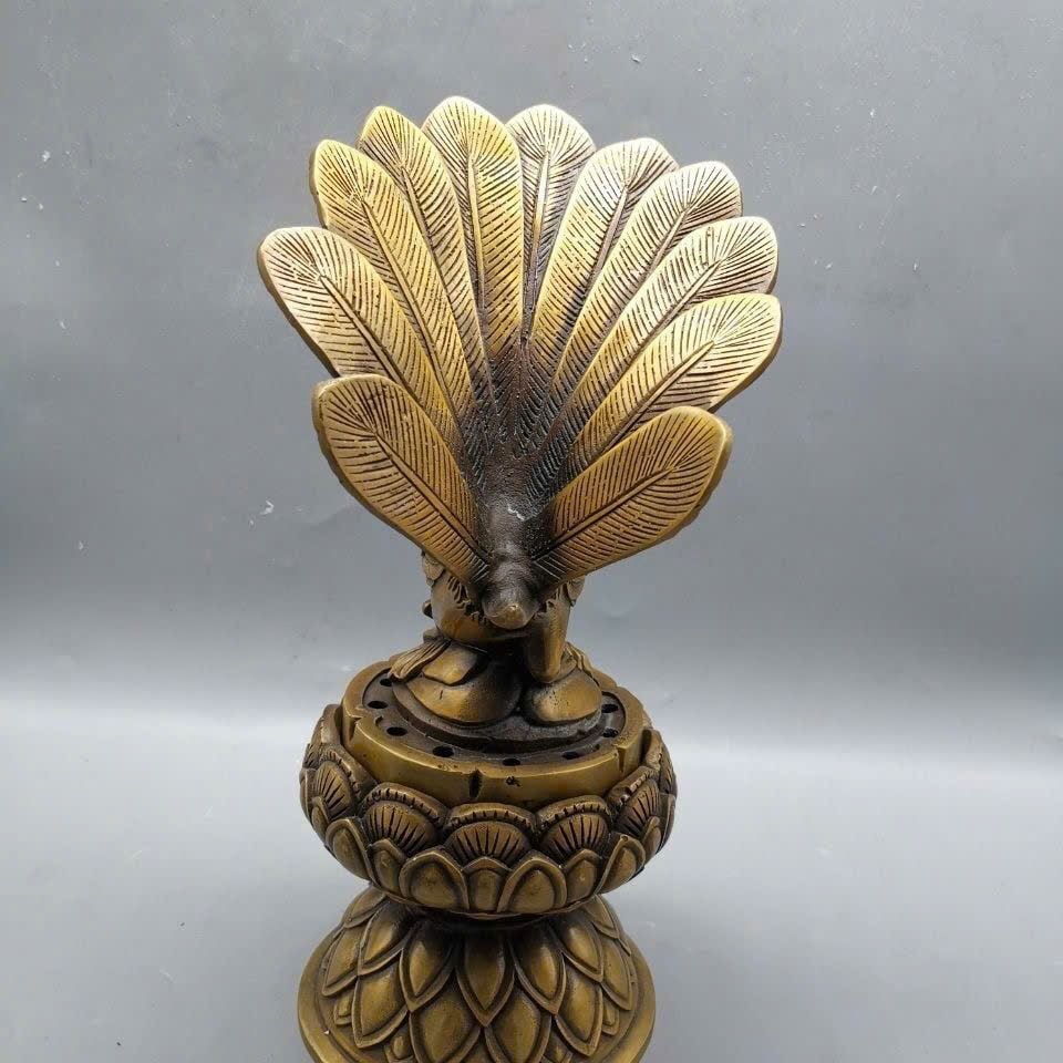  Lư Hương Đồng Cũ Khổng Tước BKMECN-9374 