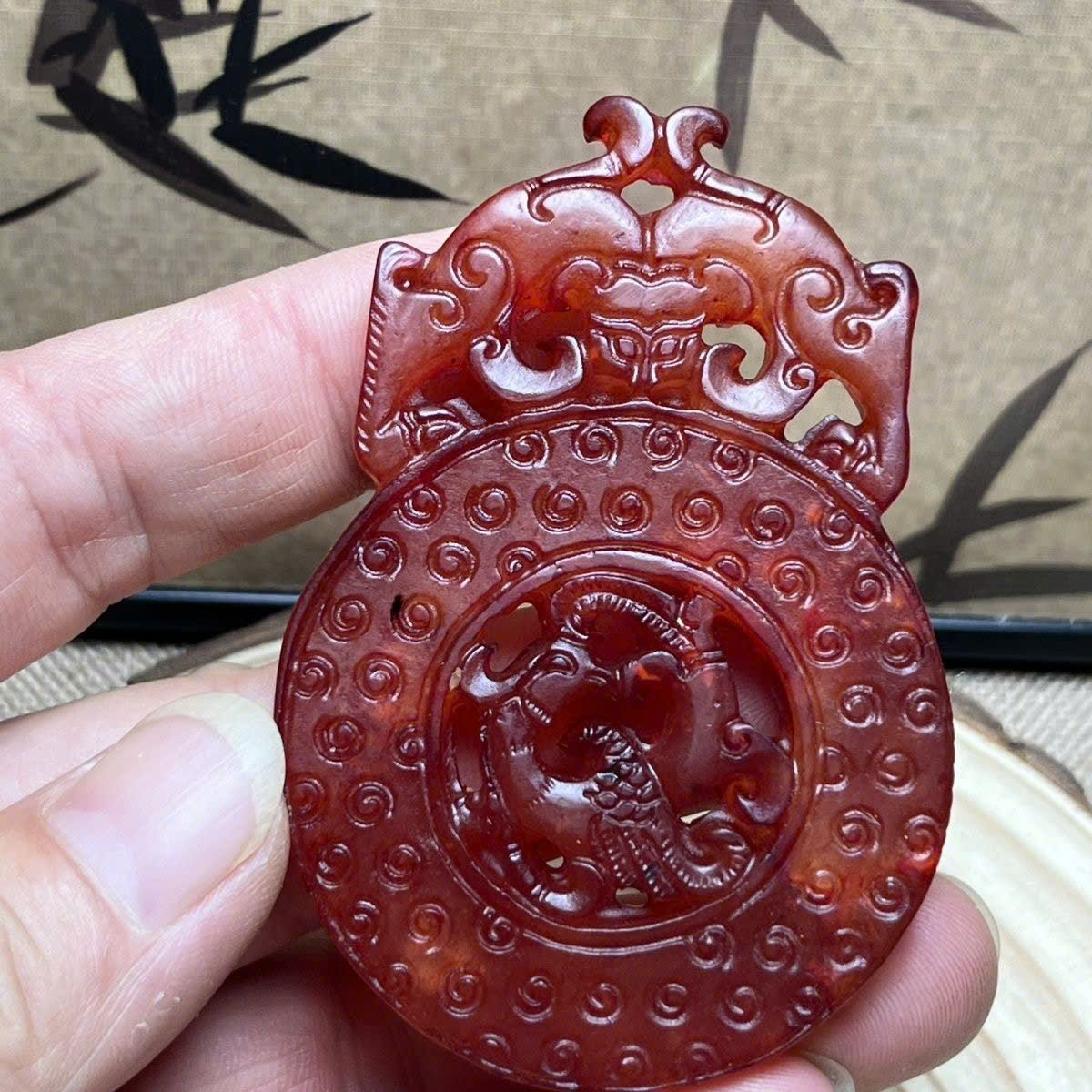  Mặt ngọc Bích ngọc cũ sưu tầm BKSTCN-9354 