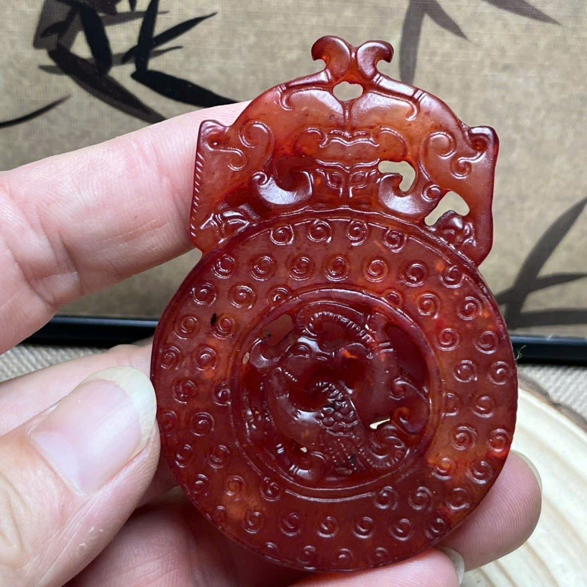  Mặt ngọc Bích ngọc cũ sưu tầm BKSTCN-9354 