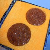  Cặp ngọc cũ họa tiết Rồng sưu tầm  BKSTCN-9355 