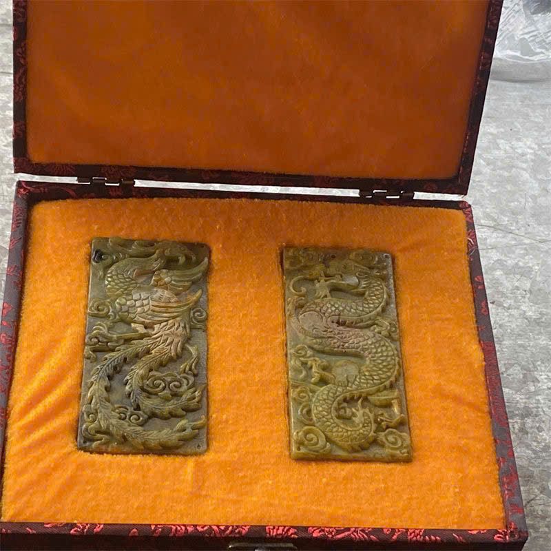  Mặt ngọc Rồng Phượng ngọc cũ sưu tầm BKSTCN-9356 