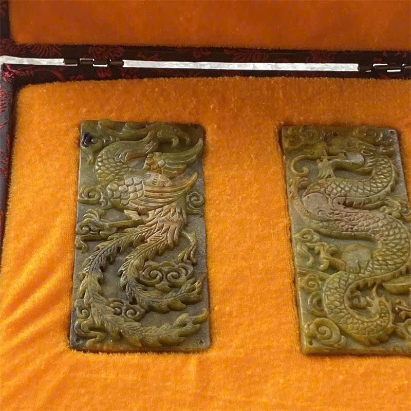  Mặt ngọc Rồng Phượng ngọc cũ sưu tầm BKSTCN-9356 