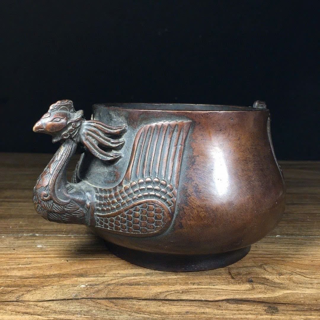  Lư Đồng Tai Phượng Đồng Cũ Sưu Tầm BKMECN-9379 