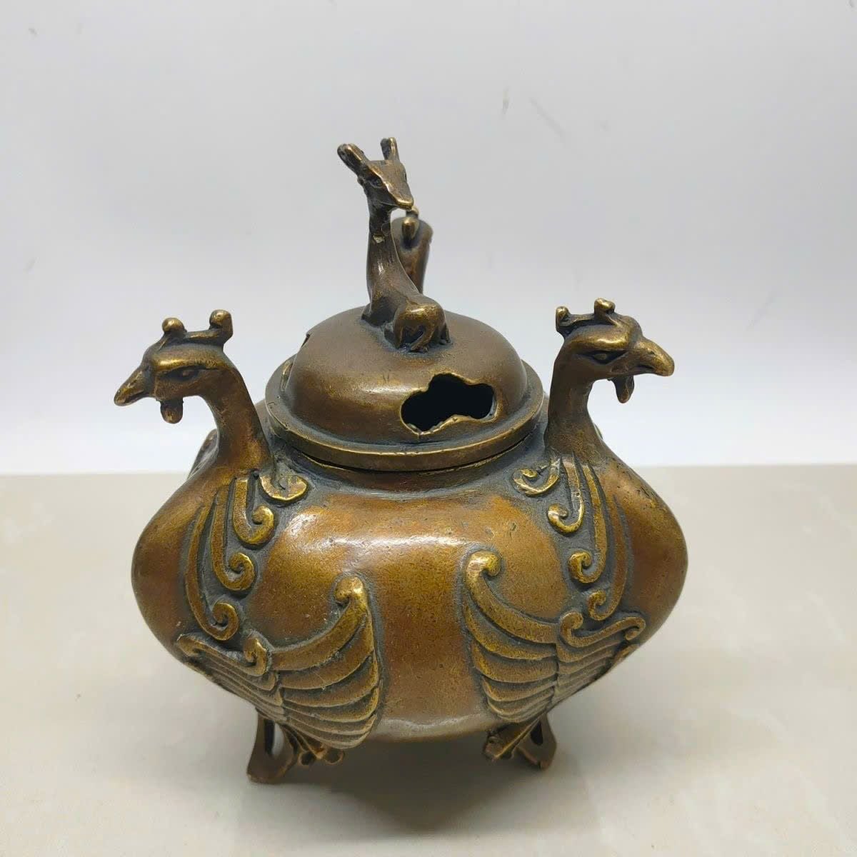  Lư Cũ Đồng Thau Sưu Tầm BKMECN-9381 