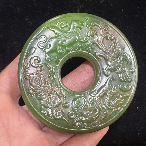  Mặt ngọc cũ Tứ Linh sưu tầm BKSTCN-9360 