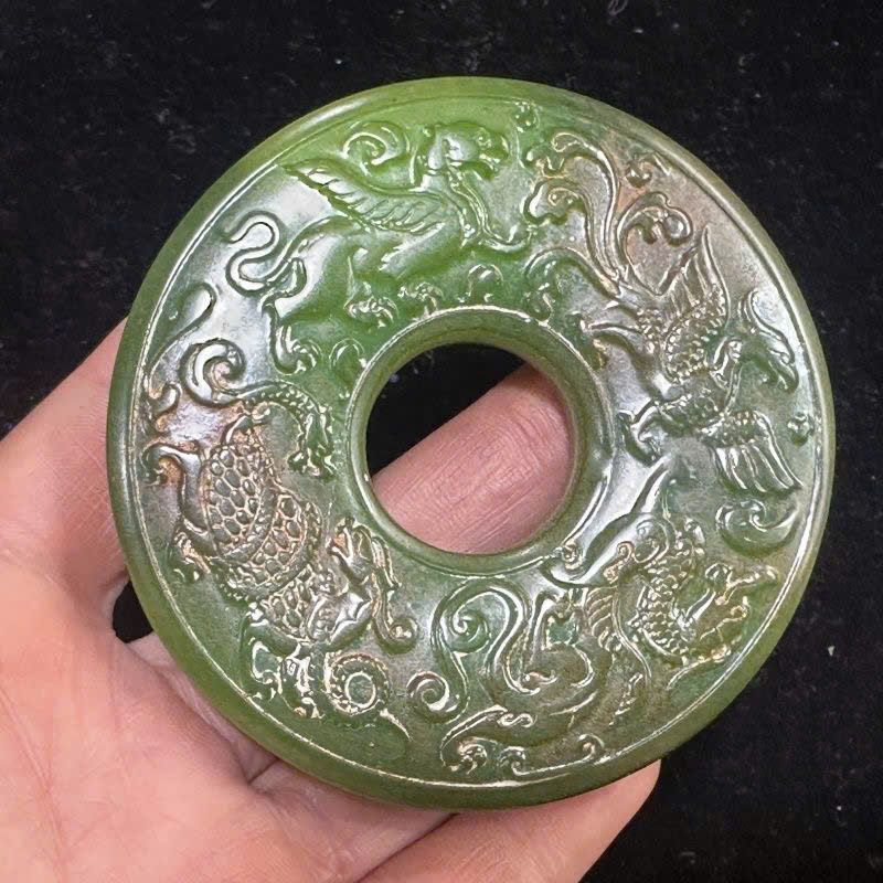  Mặt ngọc cũ Tứ Linh sưu tầm BKSTCN-9360 