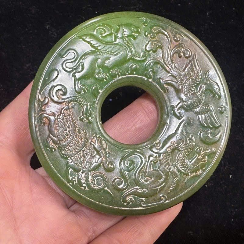  Mặt ngọc cũ Tứ Linh sưu tầm BKSTCN-9360 