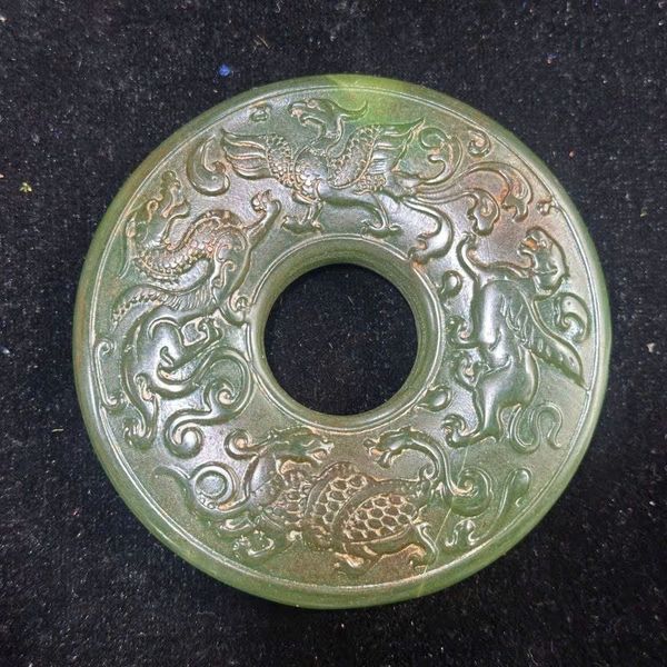  Mặt ngọc cũ Tứ Linh sưu tầm BKSTCN-9360 