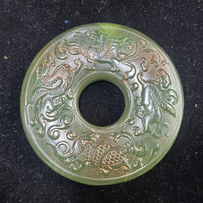  Mặt ngọc cũ Tứ Linh sưu tầm BKSTCN-9360 