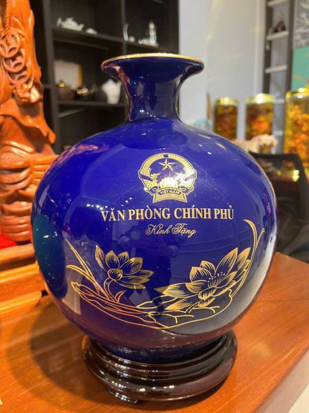  Bình hút lộc men xanh in logo Văn Phòng Chính Phủ BKCECN-9390 