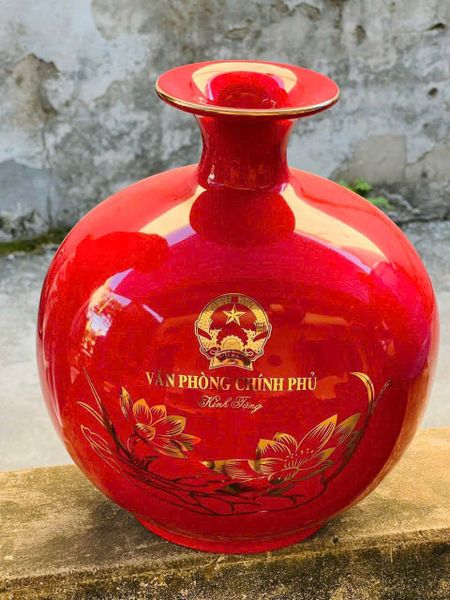  Bình hút lộc men xanh in logo Văn Phòng Chính Phủ BKCECN-9390 