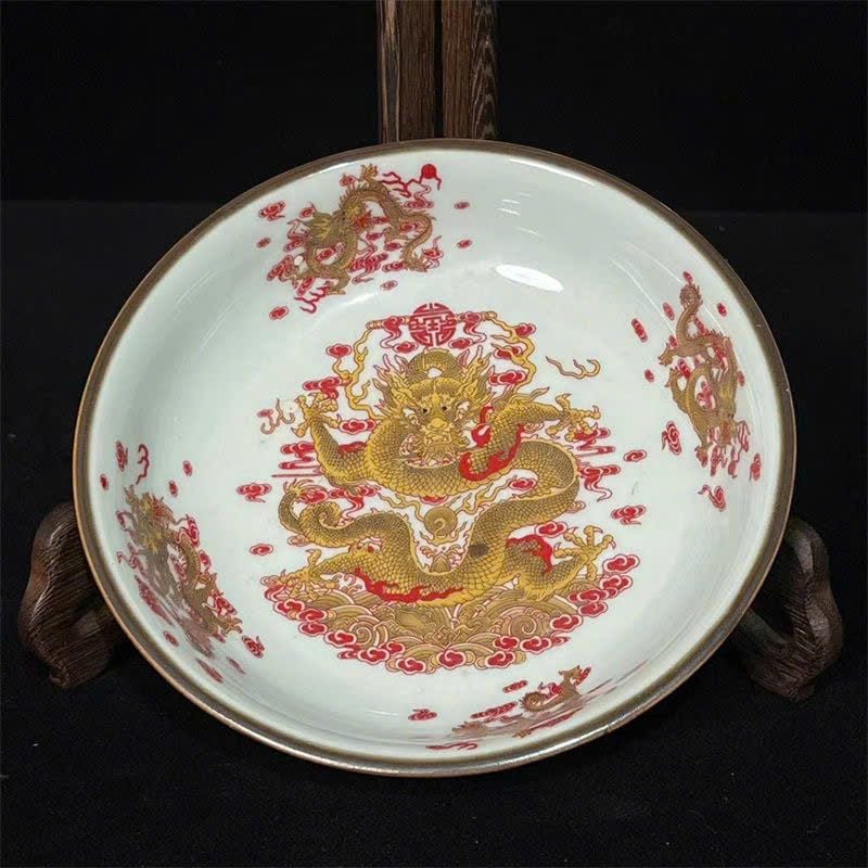  Bát thưởng Miêu Kim hoạ Tiết Rồng sưu tầm BKCECN-9396 