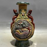  Bình gốm cổ họa tiết Rồng Phượng BKCECN-9404 