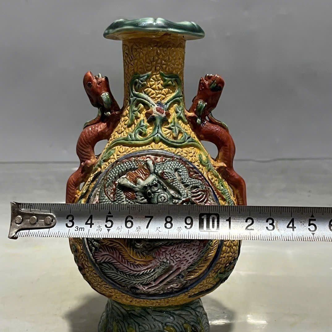  Bình gốm cổ họa tiết Rồng Phượng BKCECN-9404 