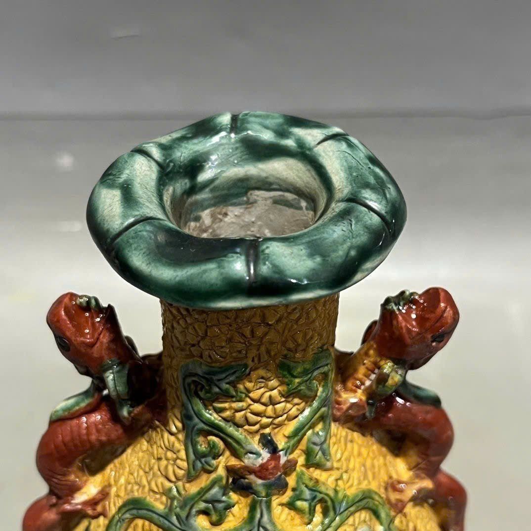  Bình gốm cổ họa tiết Rồng Phượng BKCECN-9404 