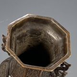  Bình đồng cũ Thông Hạc sưu tầm BKMECN-9381 