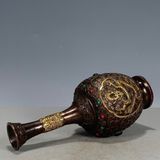  Bình Đồng nguyên chất hàng cũ sưu tầm mạ Vàng BKMECN-9382 