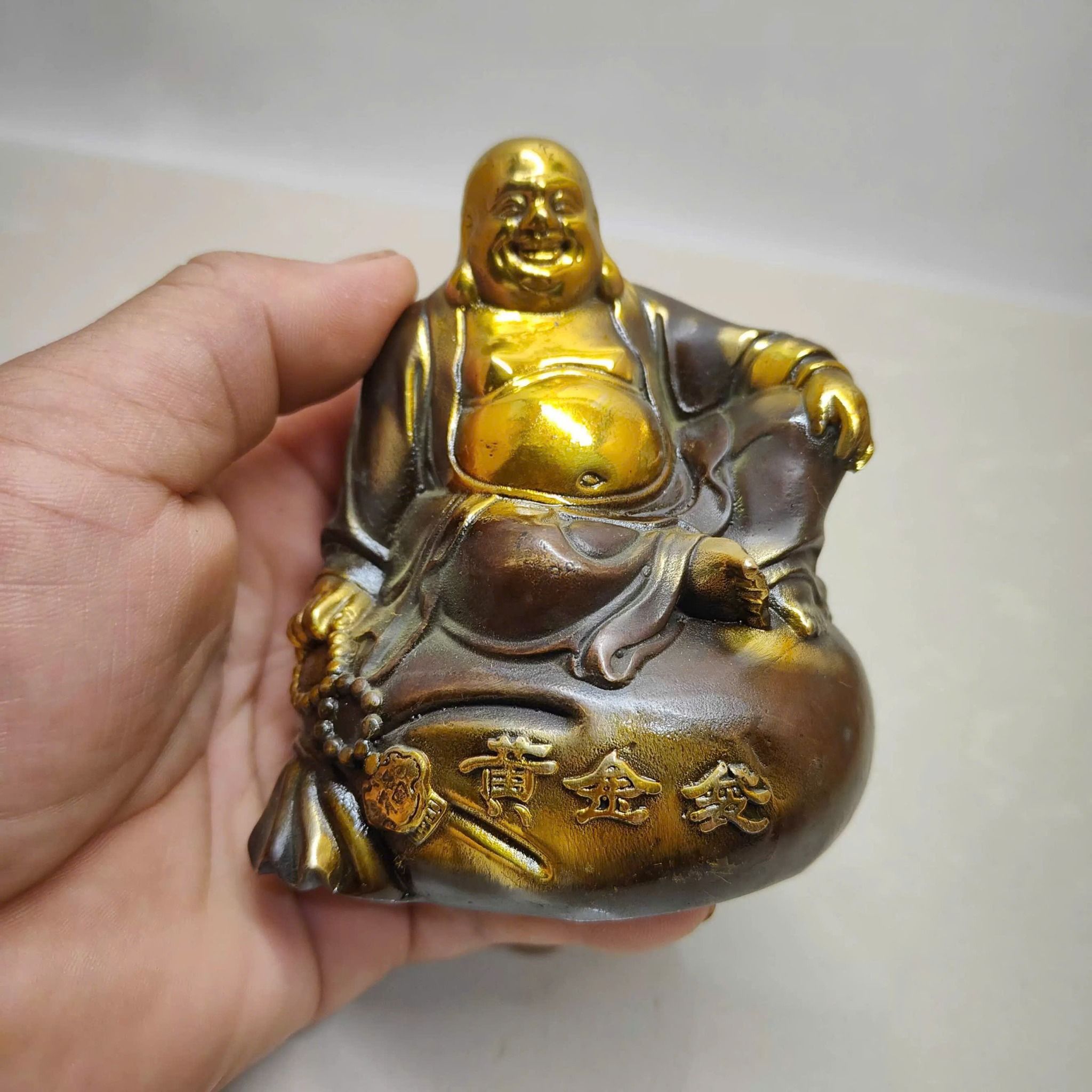  Tượng Di Lặc đồng cũ sưu tầm BKMECN-9381 