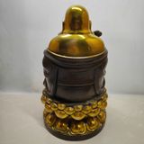  Tượng Di Lặc Tọa Sen đồng cũ sưu tầm BKMECN-9382 