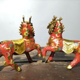  Hoả Kỳ Lân đồng pháp lam xưa sưu tầm BKMECN-9385 