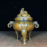  Xông trầm đồng cũ sưu tầm BKMECN-9390 