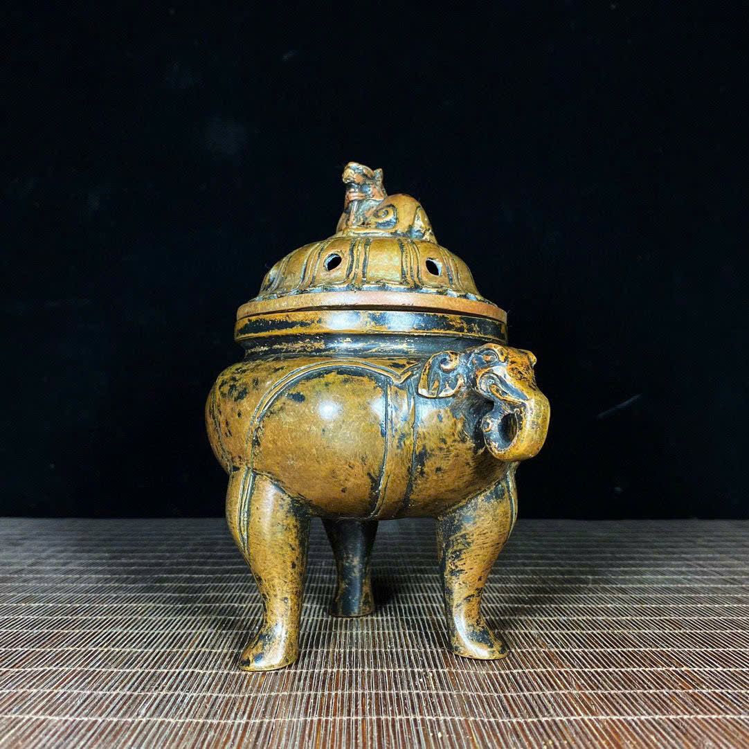  Xông trầm đồng cũ sưu tầm BKMECN-9390 