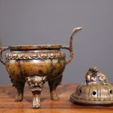  Xông trầm đồng cũ sưu tầm BKMECN-9391 