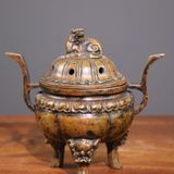  Xông trầm đồng cũ sưu tầm BKMECN-9391 