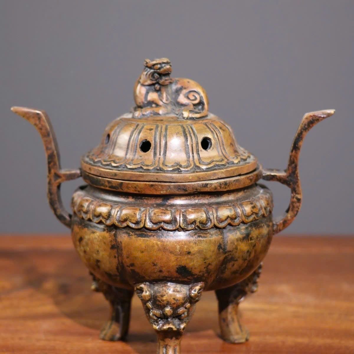  Xông trầm đồng cũ sưu tầm BKMECN-9391 