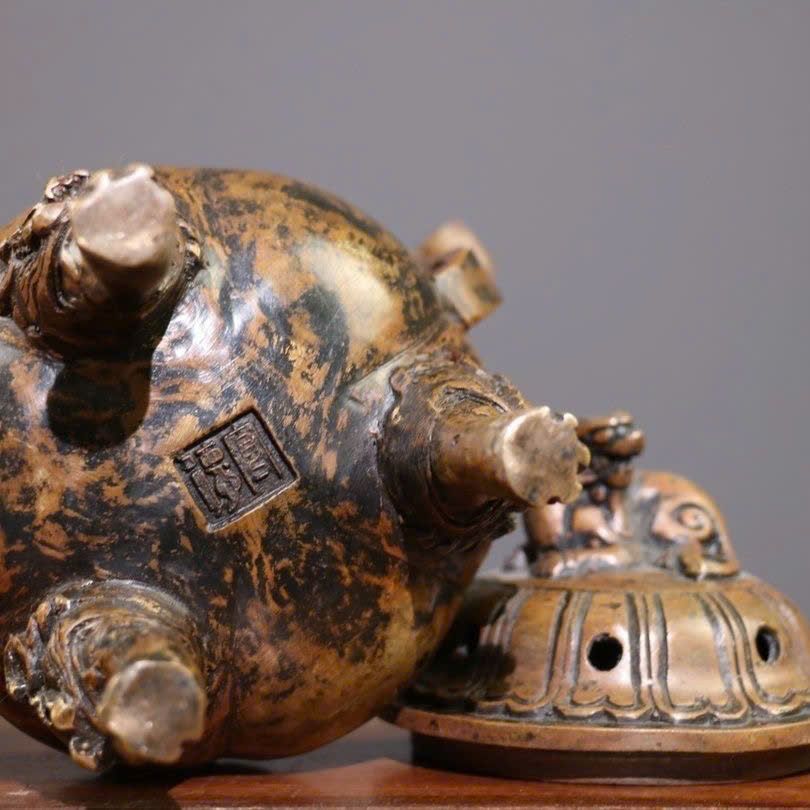  Xông trầm đồng cũ sưu tầm BKMECN-9391 