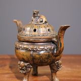  Xông trầm đồng cũ sưu tầm BKMECN-9391 