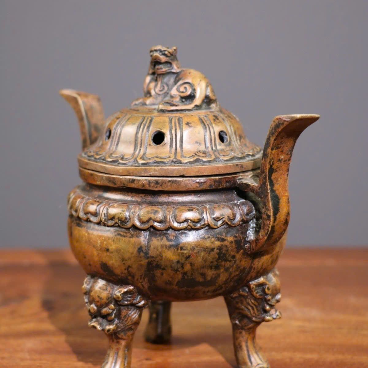  Xông trầm đồng cũ sưu tầm BKMECN-9391 