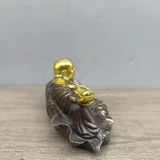  Di Lặc Mini ngồi lá sen để ô tô BKMECN-9395 