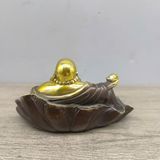  Di Lặc Mini ngồi lá sen để ô tô BKMECN-9395 