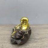  Di Lặc Mini ngồi lá sen để ô tô BKMECN-9395 