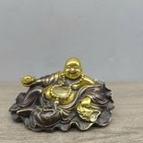  Di Lặc Mini ngồi lá sen để ô tô BKMECN-9395 