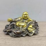  Di Lặc Mini ngồi lá sen để ô tô BKMECN-9395 