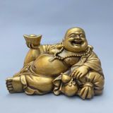  Di lặc bê thỏi Vàng đồng cũ sưu tầm BKMECN-9394 