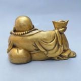  Di lặc bê thỏi Vàng đồng cũ sưu tầm BKMECN-9394 