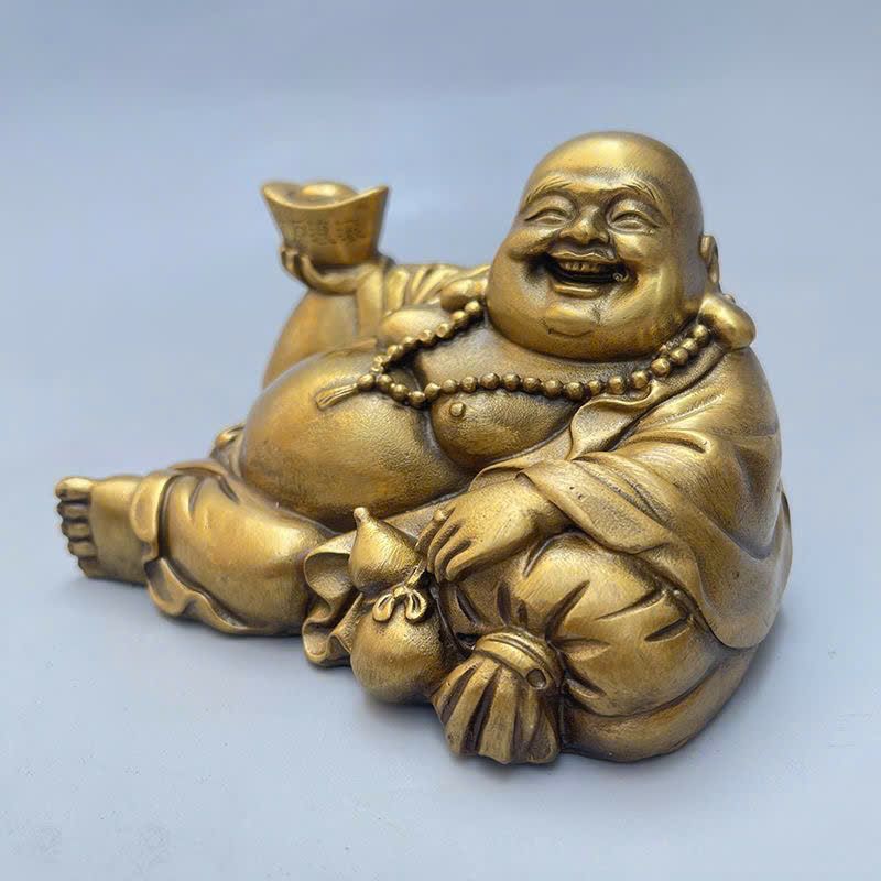  Di lặc bê thỏi Vàng đồng cũ sưu tầm BKMECN-9394 