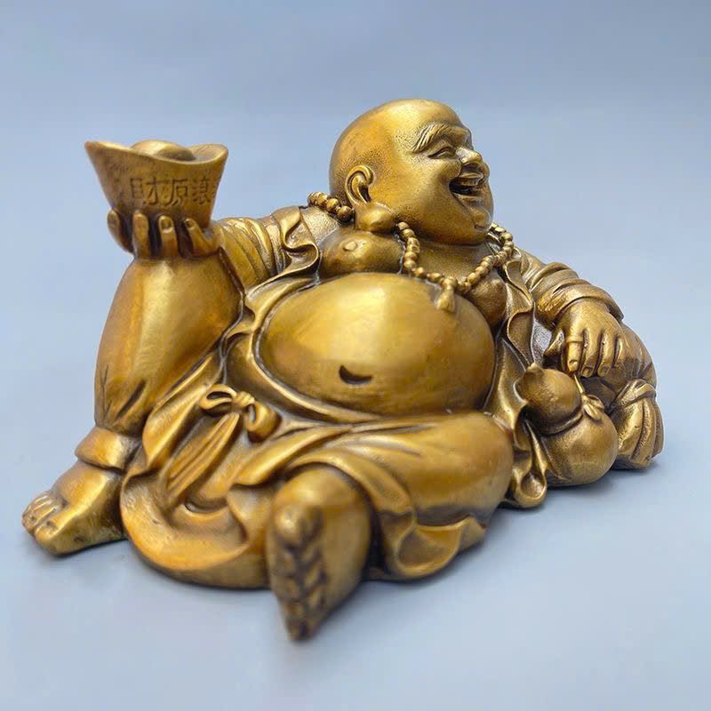  Di lặc bê thỏi Vàng đồng cũ sưu tầm BKMECN-9394 