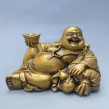  Di lặc bê thỏi Vàng đồng cũ sưu tầm BKMECN-9394 