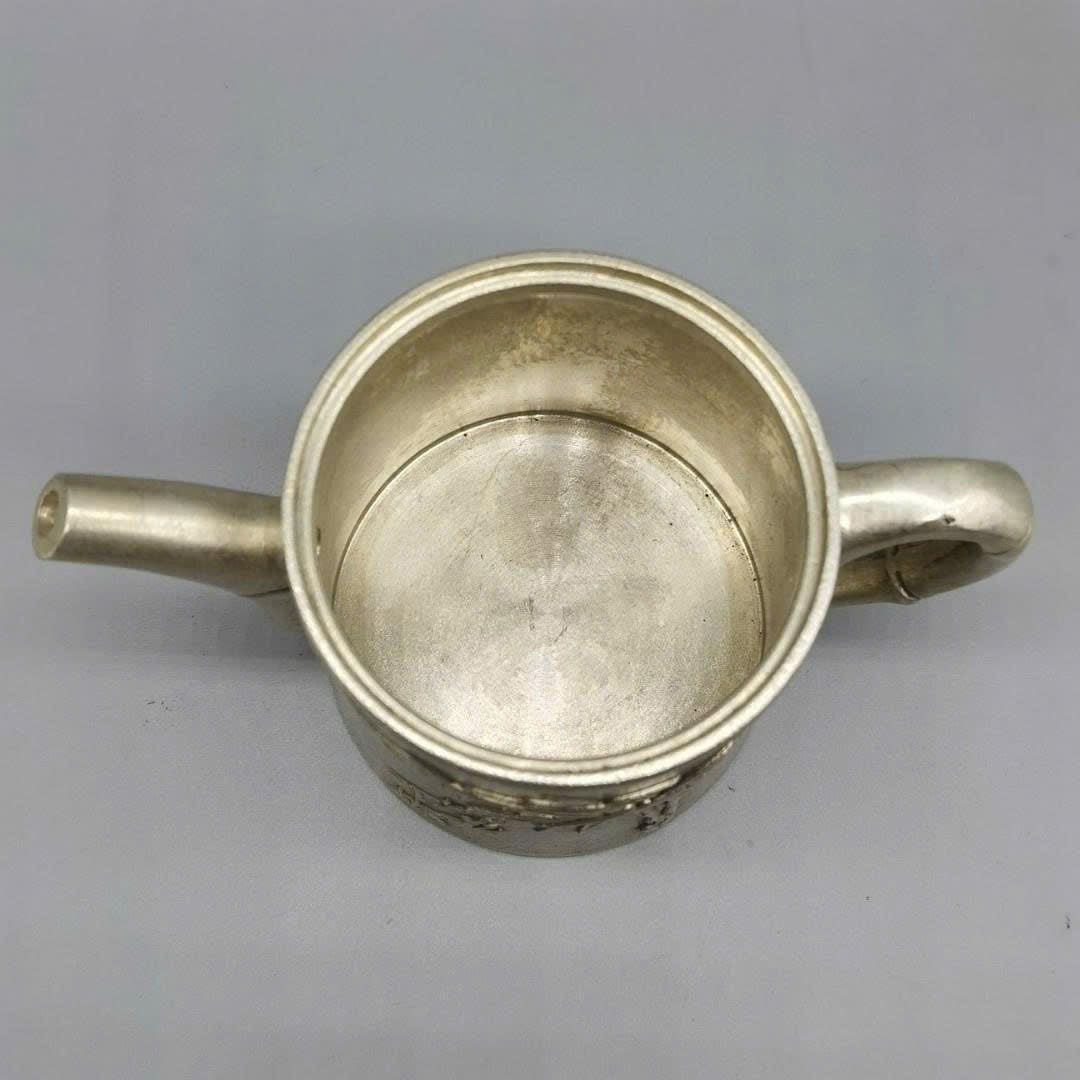  Ấm Trúc bạc cũ sưu tầm BKMECN-9398 